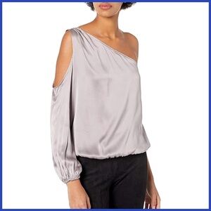 Joie Silk One Shoulder Blouse Top